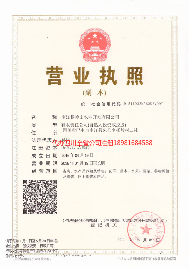 凤庆凤庆杨岭山农业开发有限公司